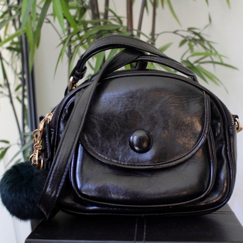 Urban Outfitters Collective Patent Black Small Bag